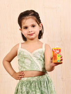 Sage petal Skirt Set