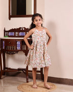 Butterfly Garden Mulmul Frock