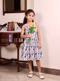 Twilight Bloom Cotton Frock