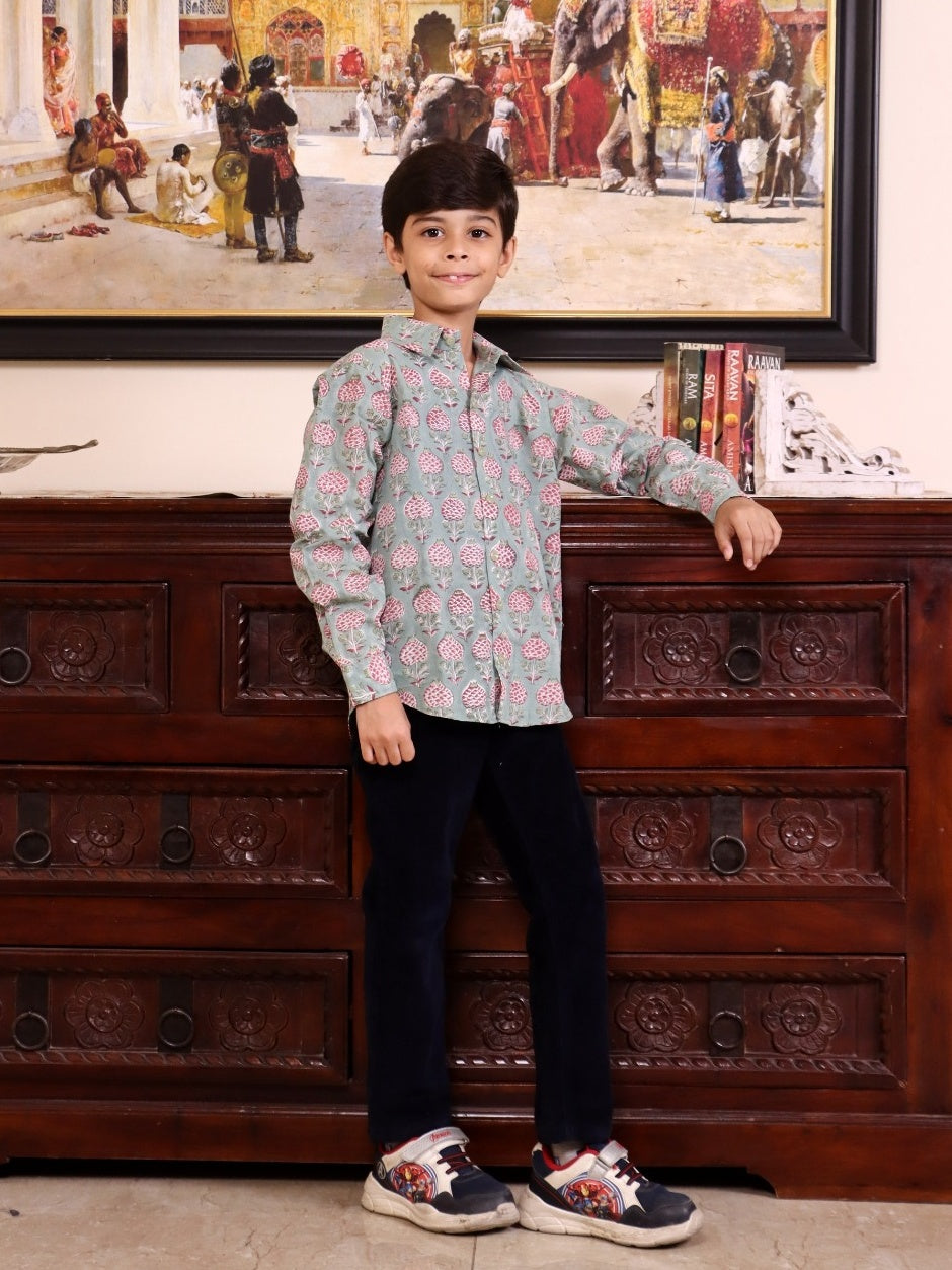 Sage Blossom Shirt
