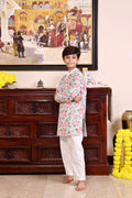 Rosewood Bloom Cotton Kurta Set