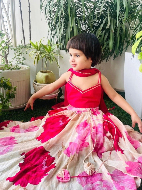 Rosy Bloom Lehanga Set