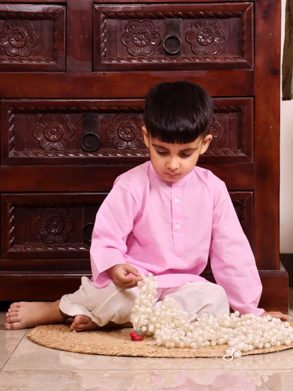Blush Classic Cotton Kurta Set
