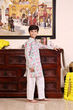 Rosewood Bloom Cotton Kurta Set