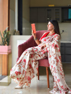 Ruhani-Mul Chanderi Saree with Crepe Blouse