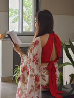 Ruhani-Mul Chanderi Saree with Crepe Blouse