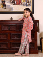Coral Blossom Cotton Co-ord Set