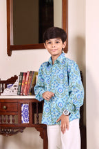 Sky Bloom Cotton Shirt