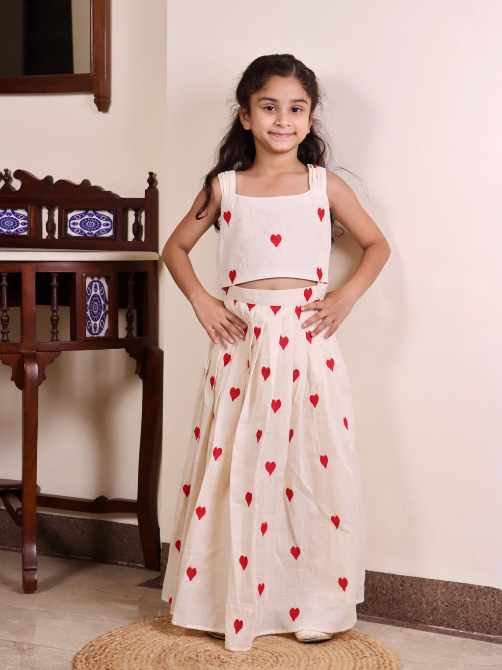 Little Valentine Skirt set