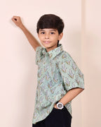 Sage Leaf Cotton Shirt