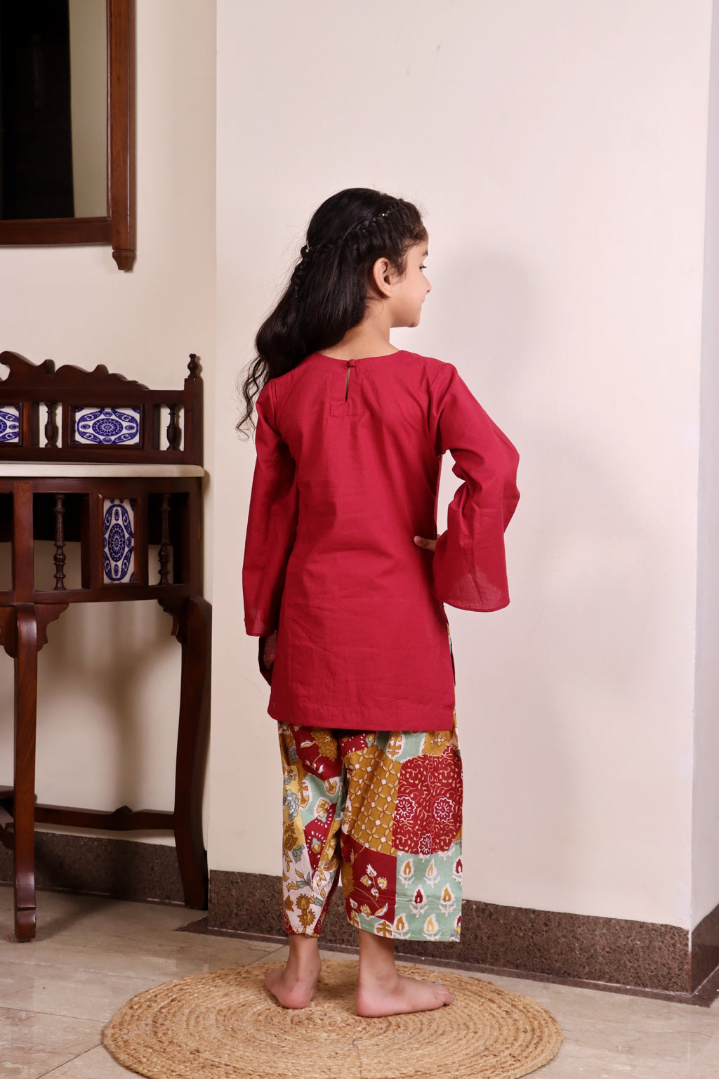 Ruby Patchwork Cotton Co-ord Set