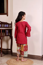 Ruby Patchwork Cotton Co-ord Set