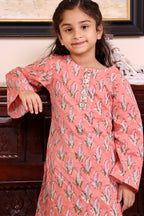 Coral Blossom Cotton Co-ord Set