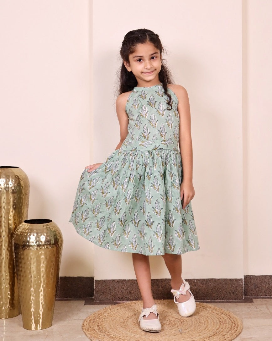 Sage Blossom Dress