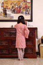 Coral Blossom Cotton Co-ord Set