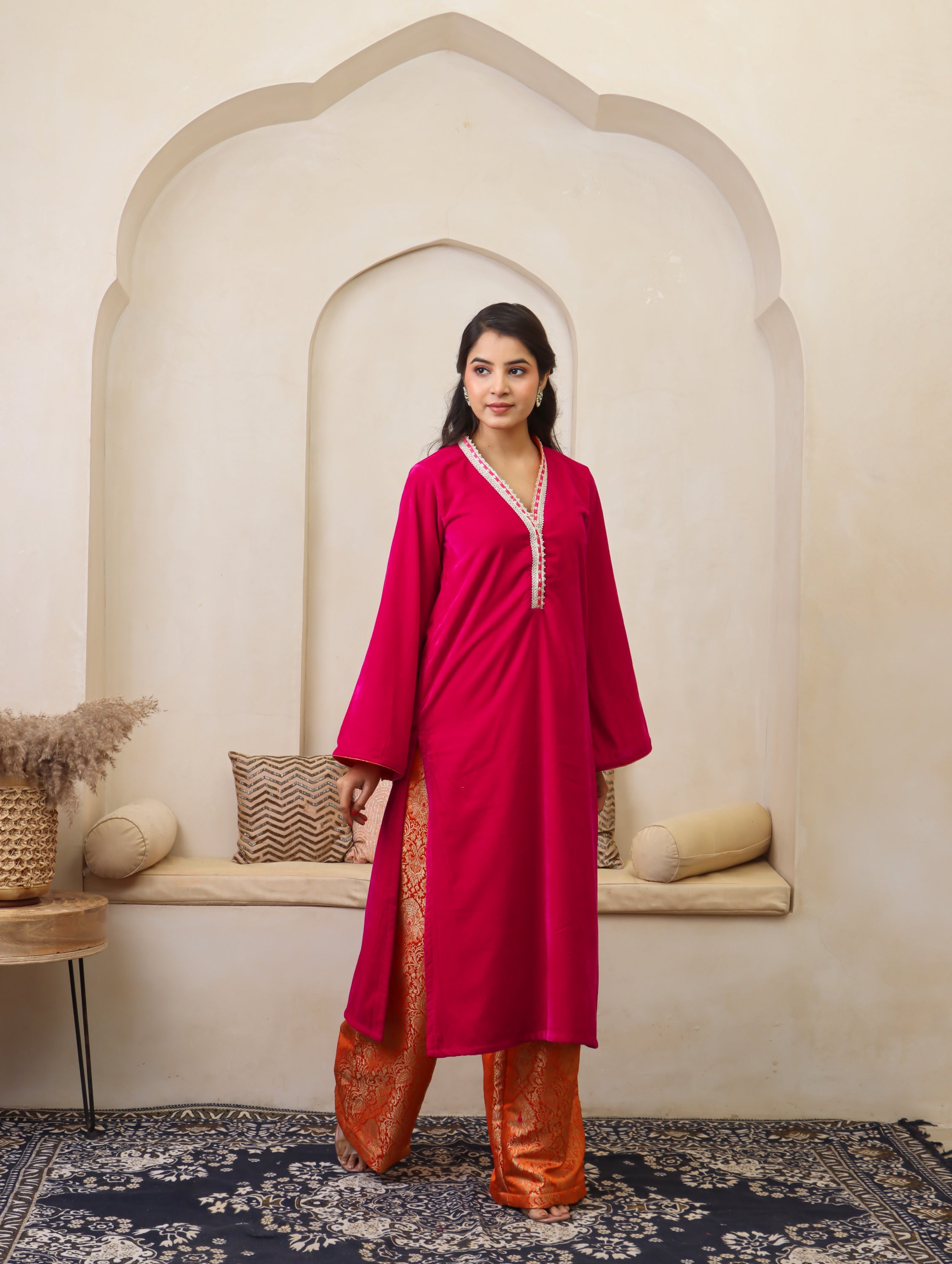 Naaz Velvet Suit set