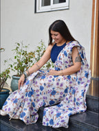 Riyana-Mul Chanderi Saree with Crepe Blouse