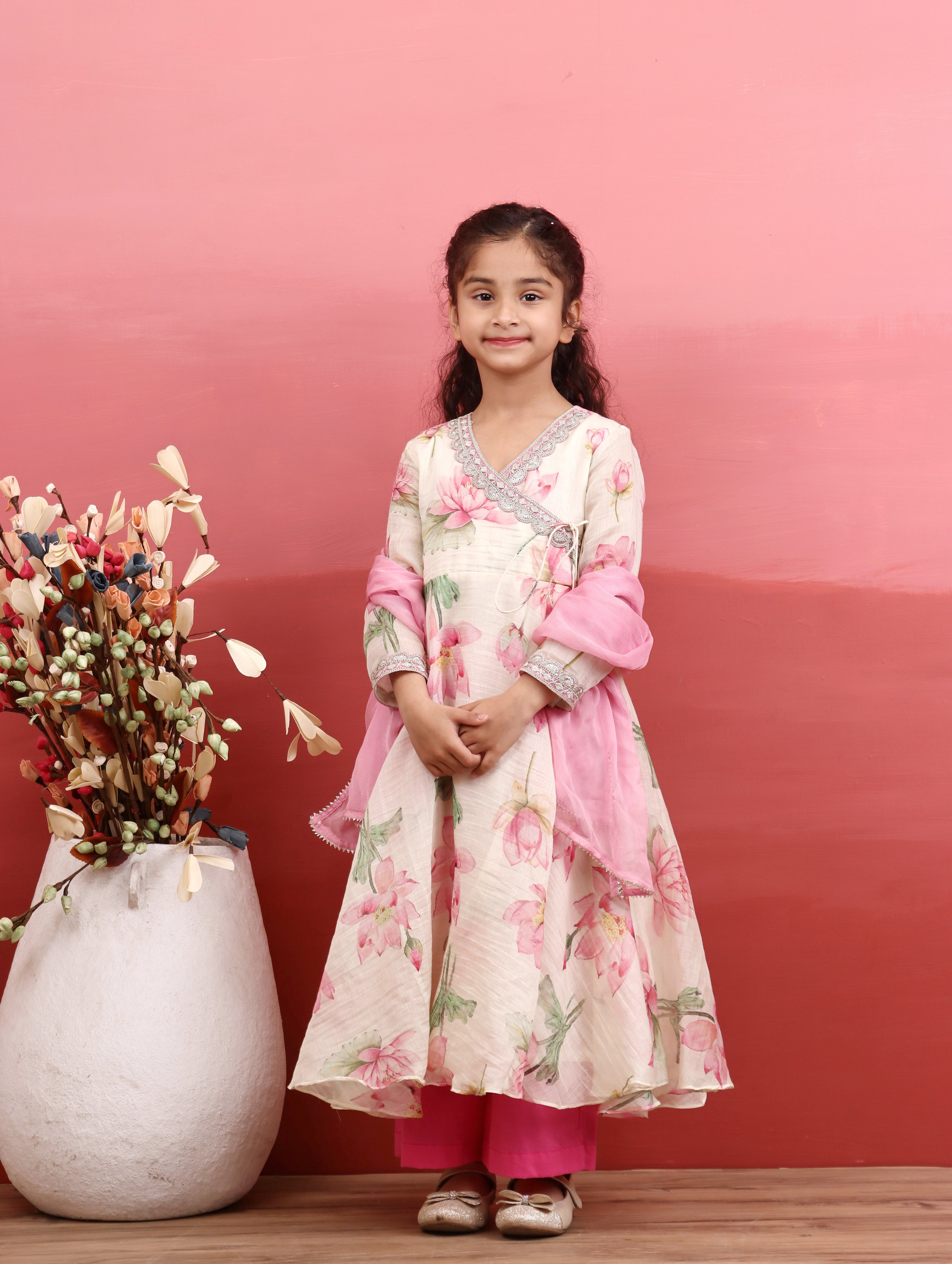 Zarina lotus Anarkali Set