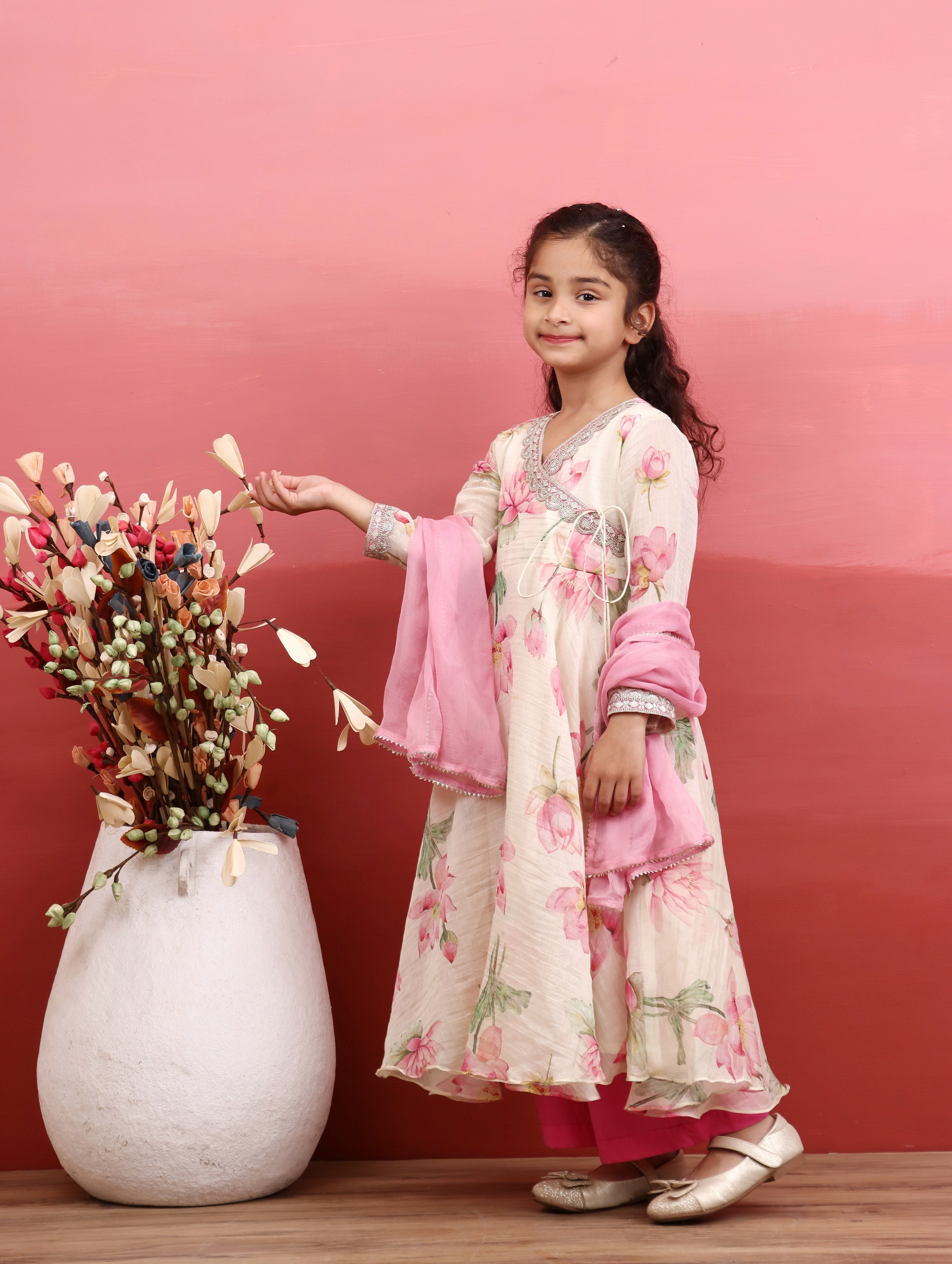 Zarina lotus Anarkali Set