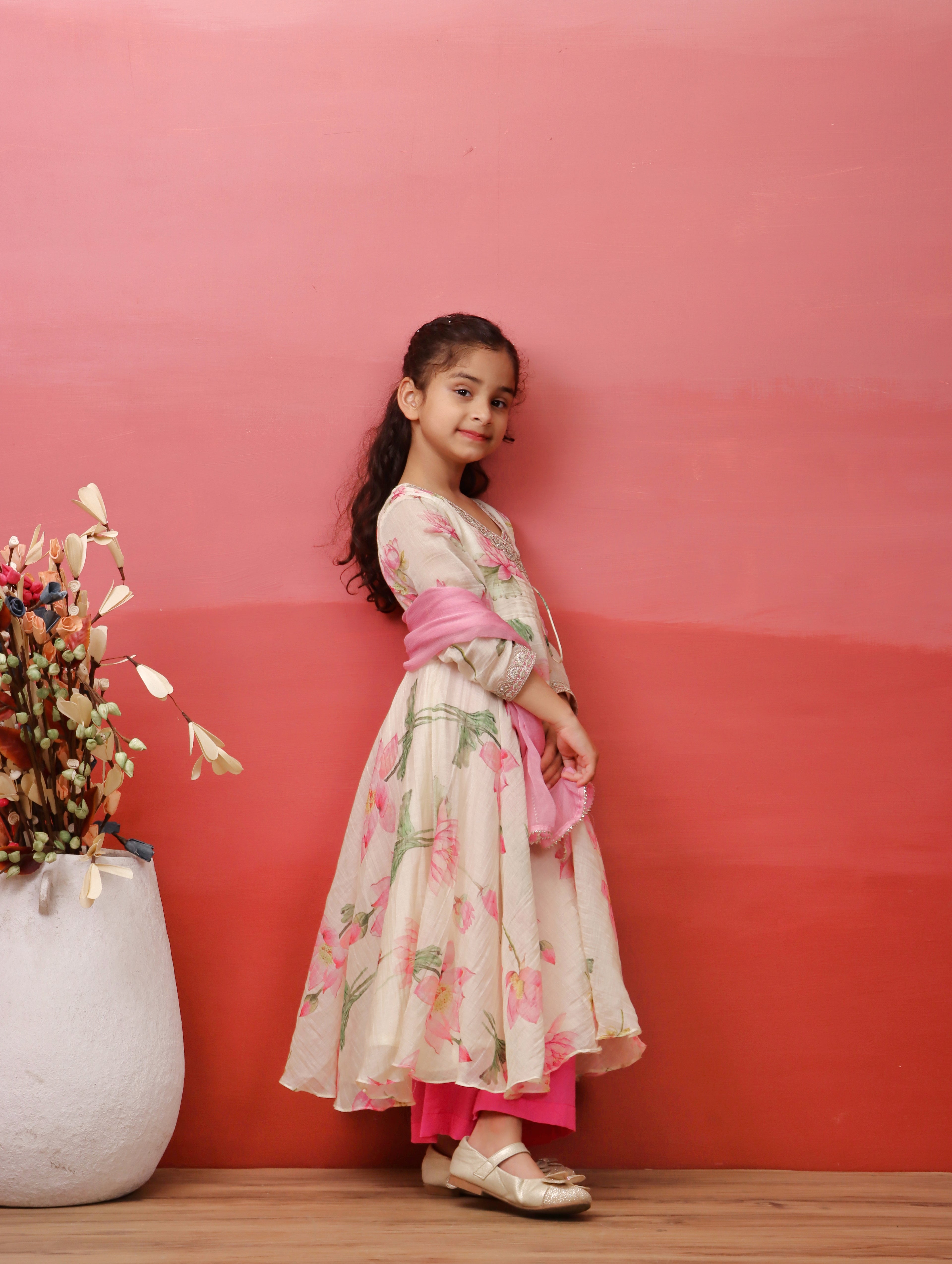 Zarina lotus Anarkali Set