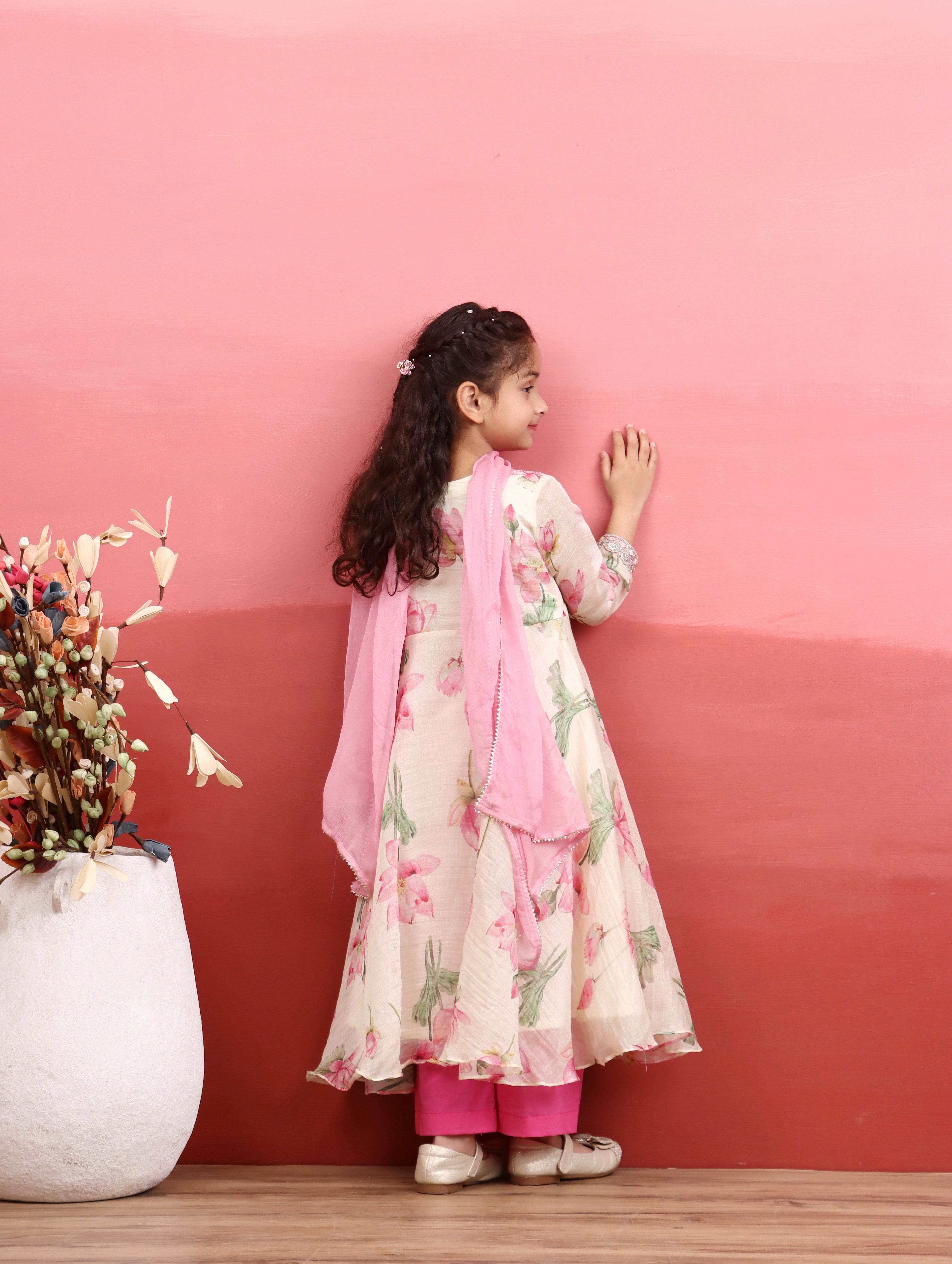 Zarina lotus Anarkali Set