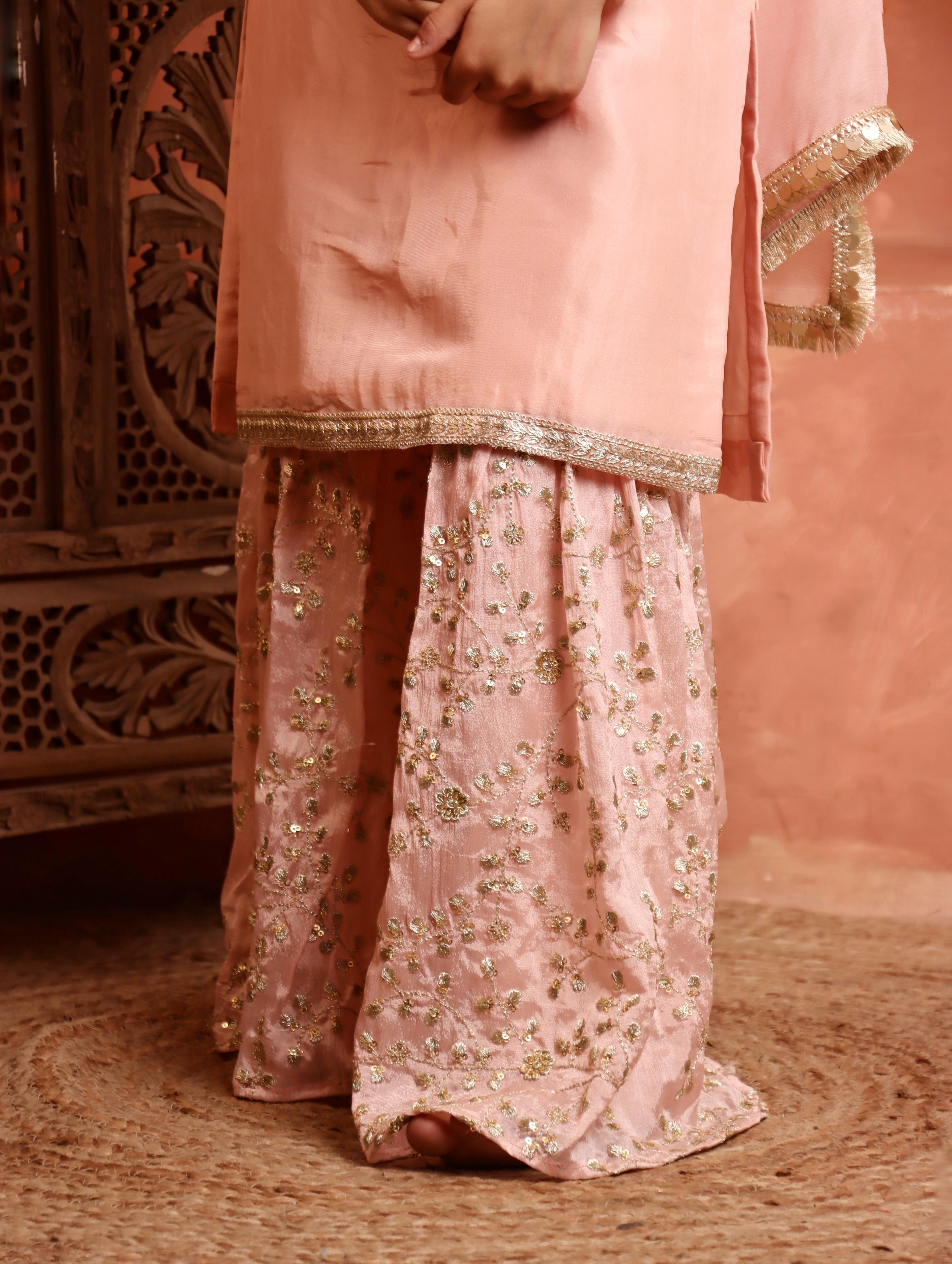 Shahi Blush Sharara Set