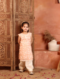 Noor peach Suit set