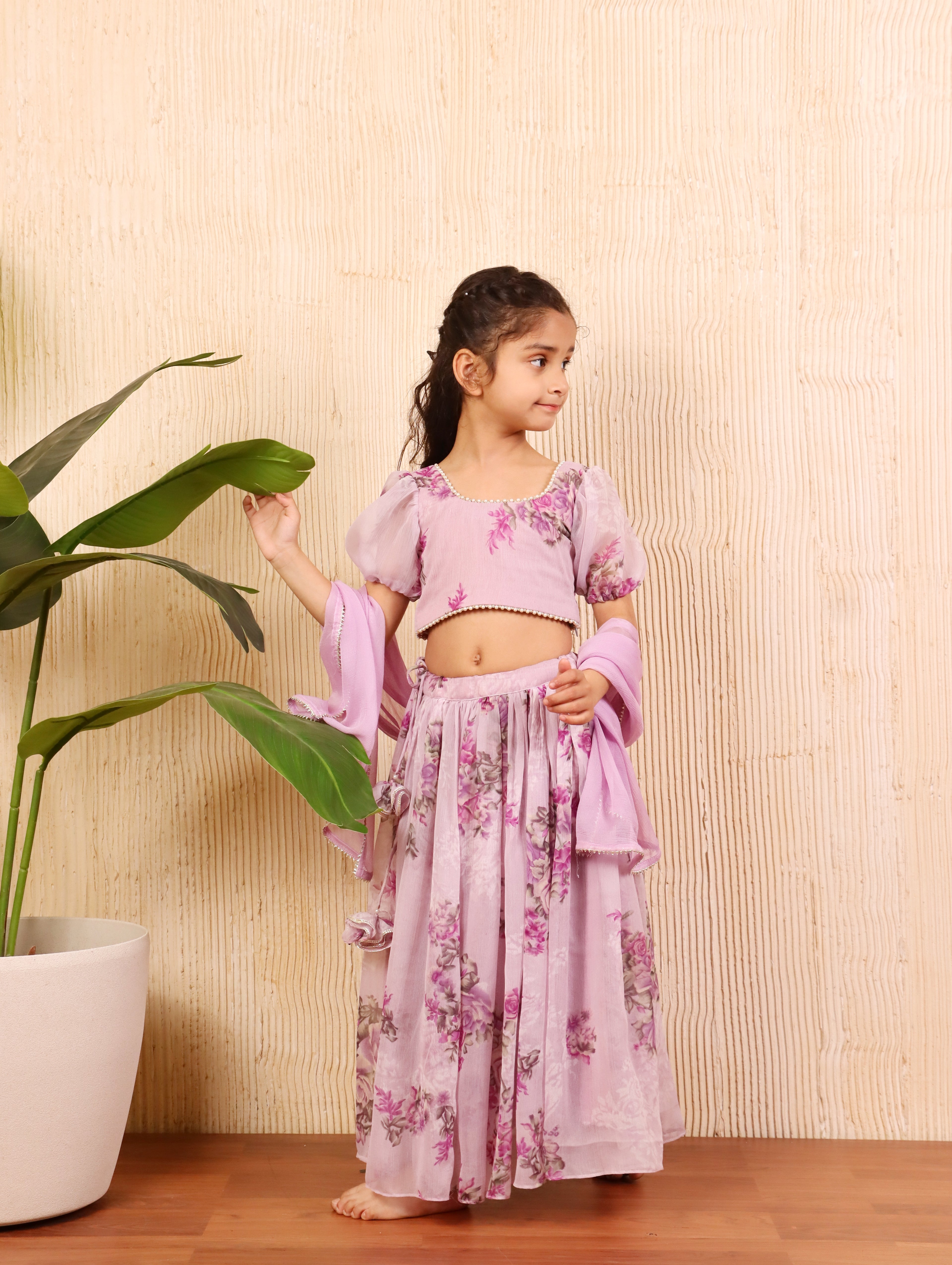 Siya Lavender Lehanga Set